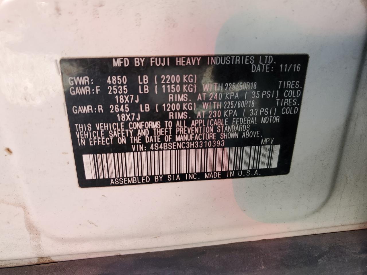 2017 Subaru Outback - Image 13