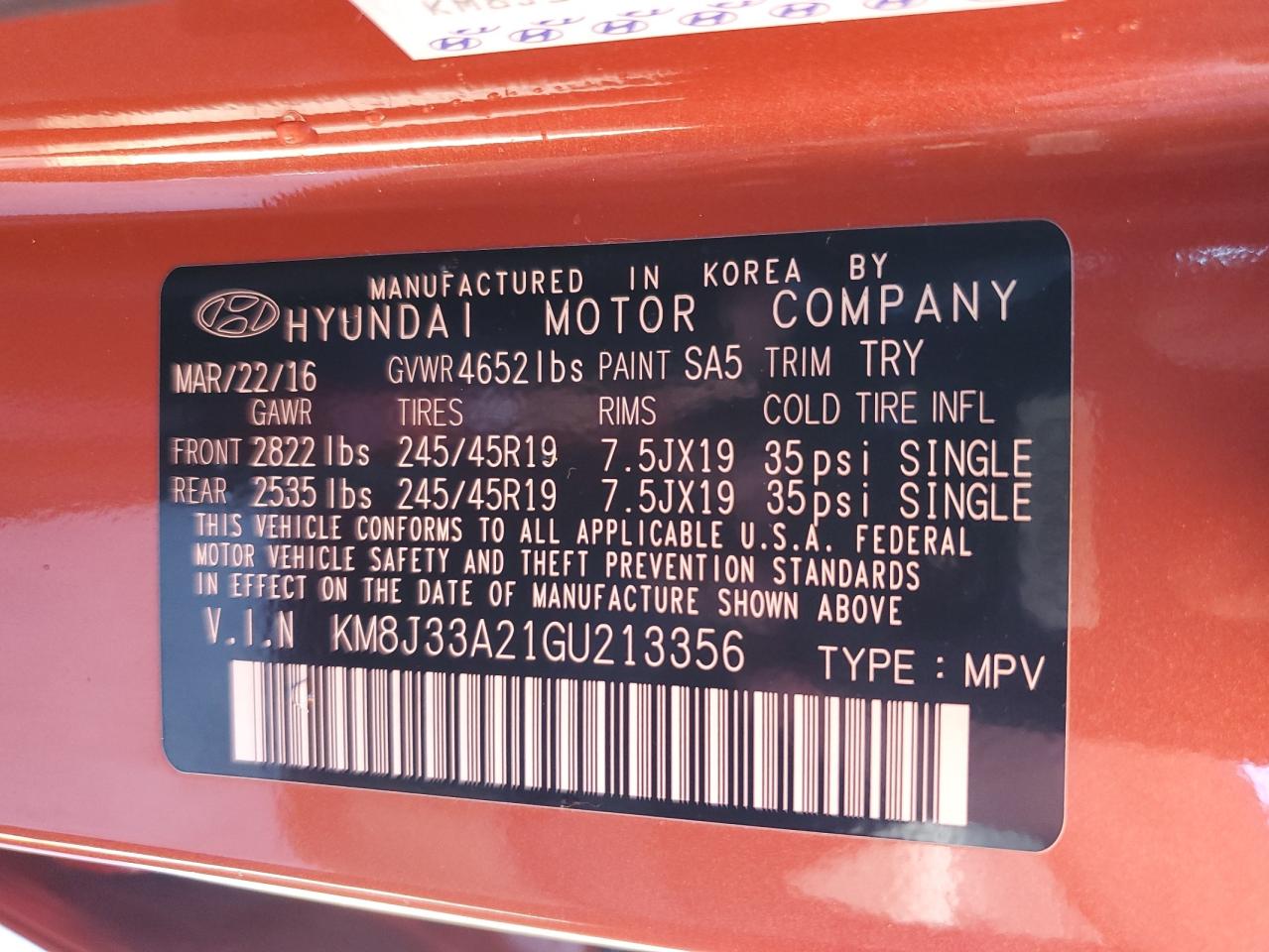 2016 Hyundai Tucson - Image 13