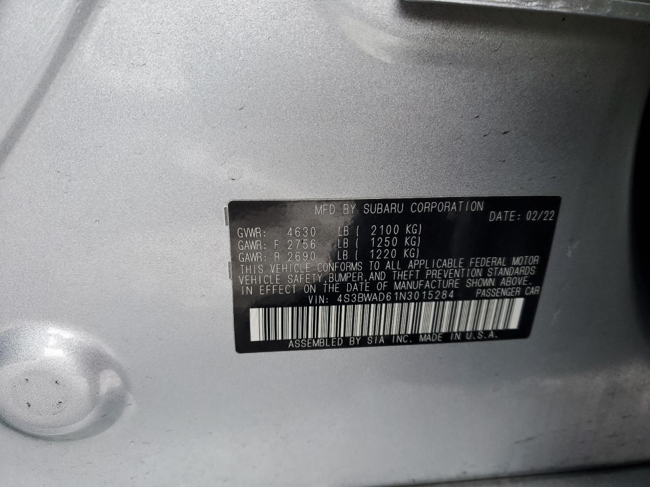 2022 Subaru Legacy - Image 14