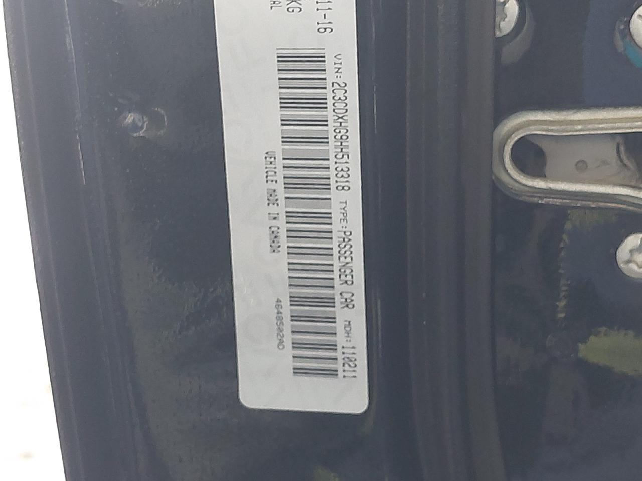2C3CDXHG9HH513318 - 2017 DODGE CHARGER - #45819055