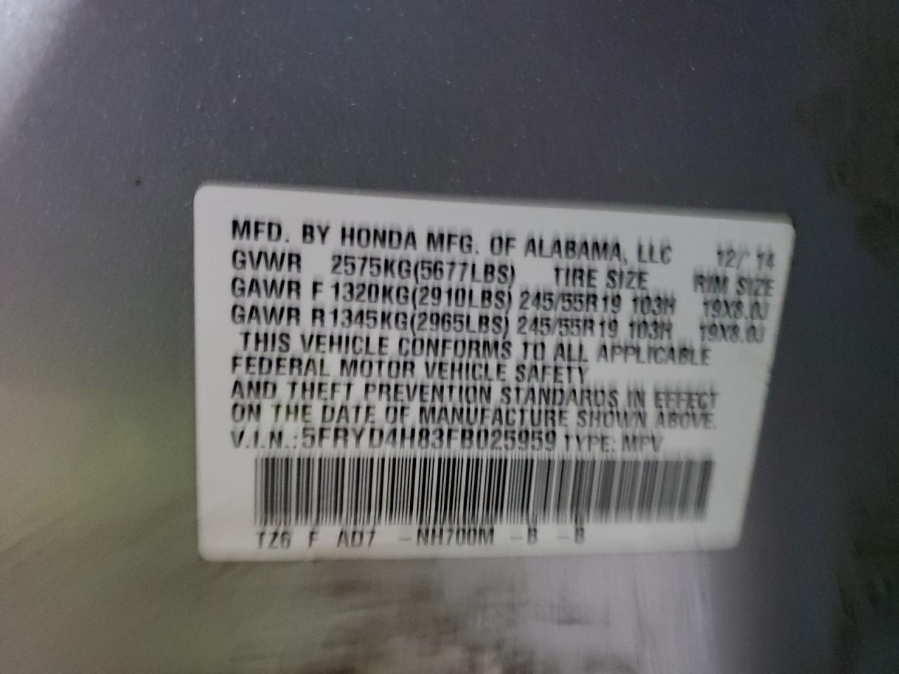 2015 Acura MDX - Image 13