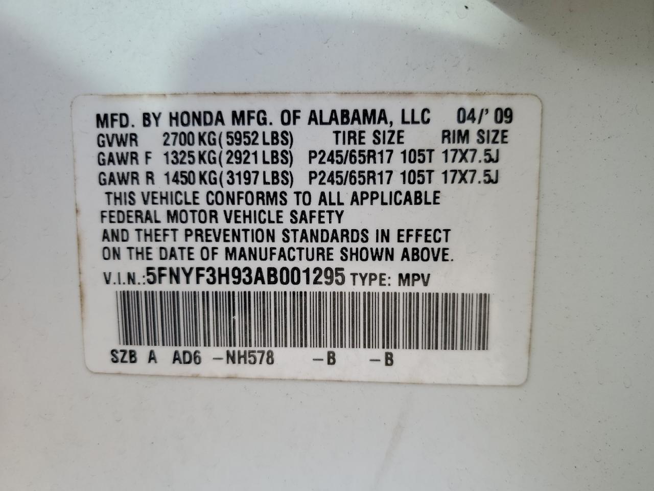 2010 Honda Pilot - Image 13