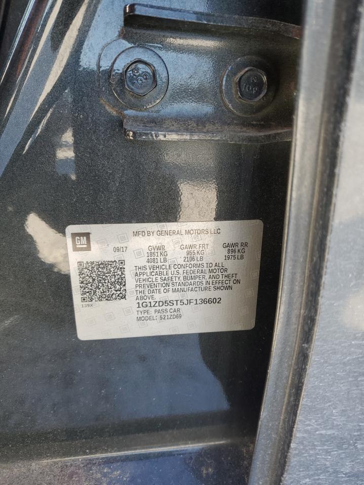1G1ZD5ST5JF136602 CHEVROLET MALIBU 2018