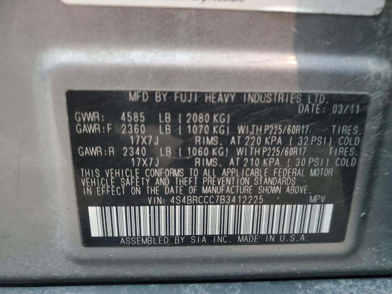 2011 Subaru Outback - Image 13