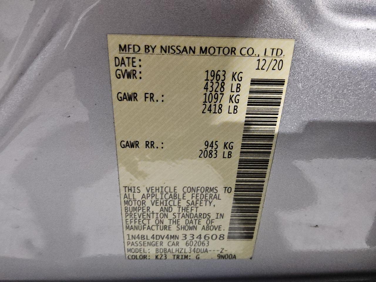 2021 Nissan Altima - Image 13