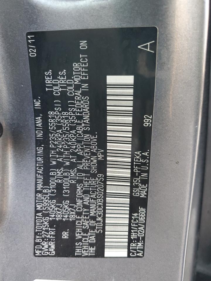 2011 Toyota Sienna - Image 13