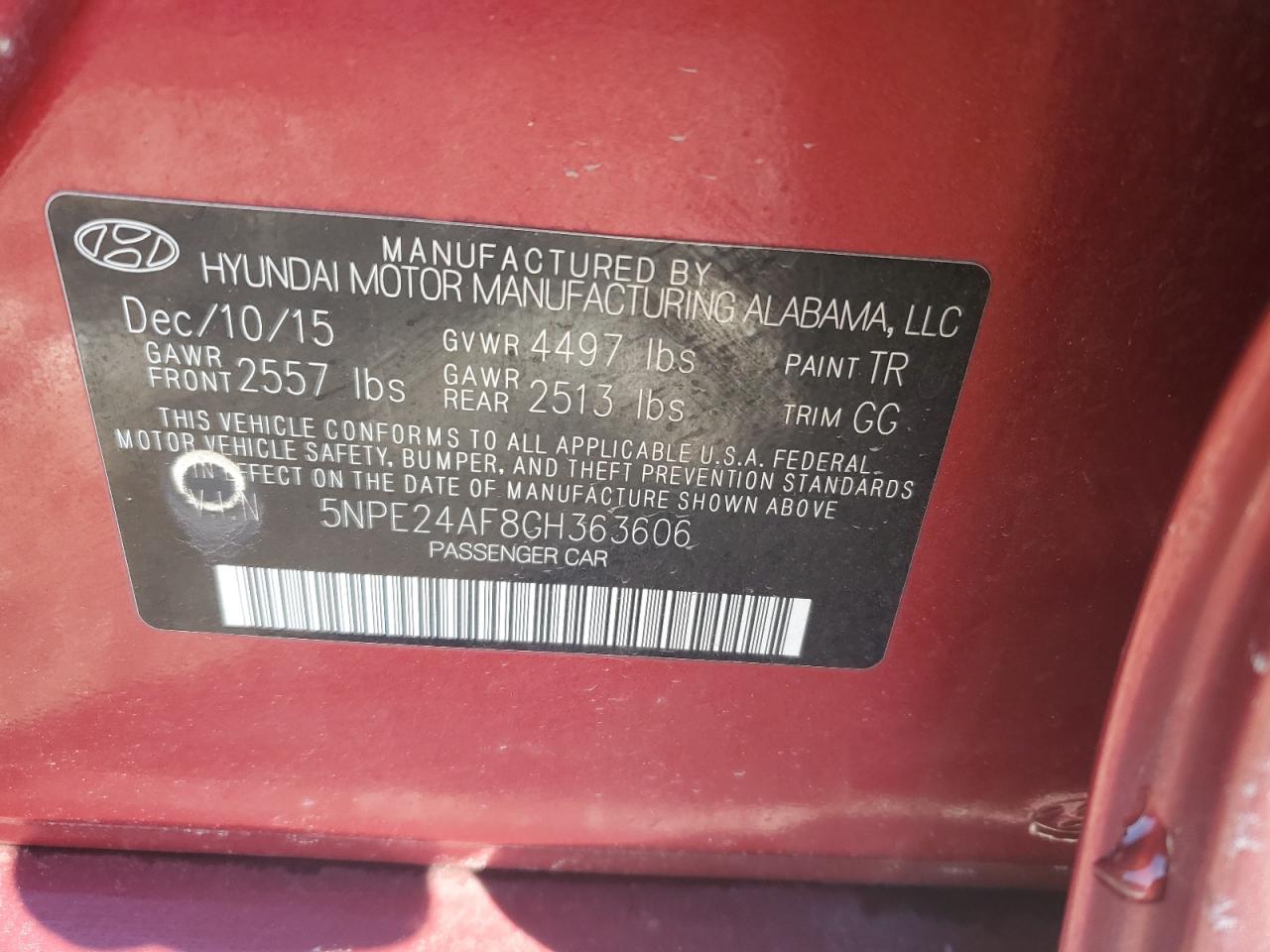 2016 Hyundai Sonata - Image 14