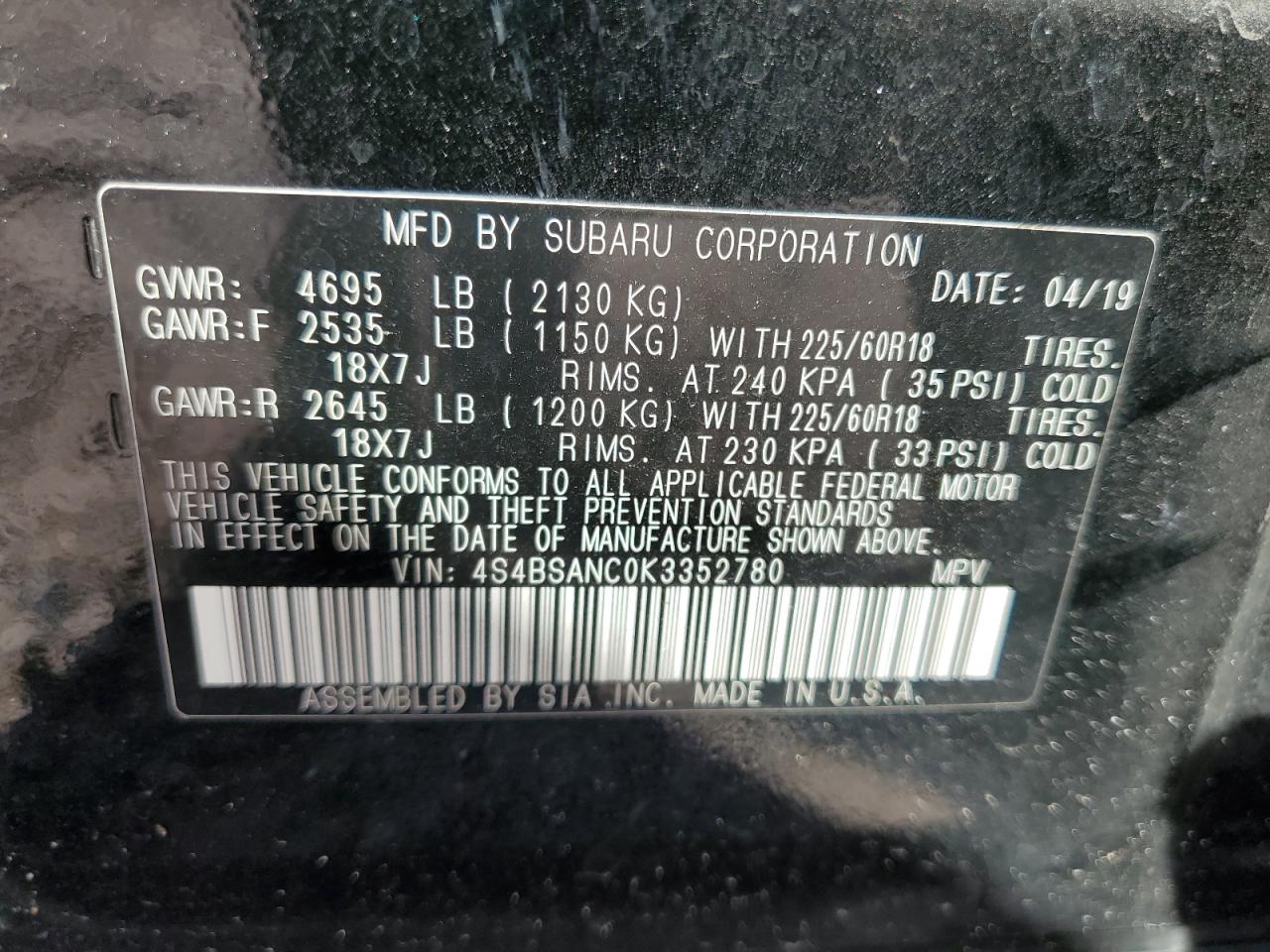 2019 Subaru Outback - Image 13