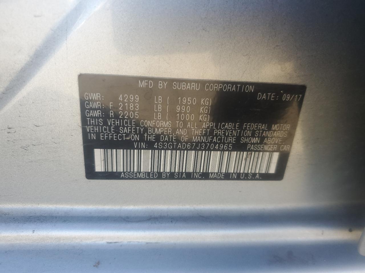2018 Subaru Impreza - Image 14