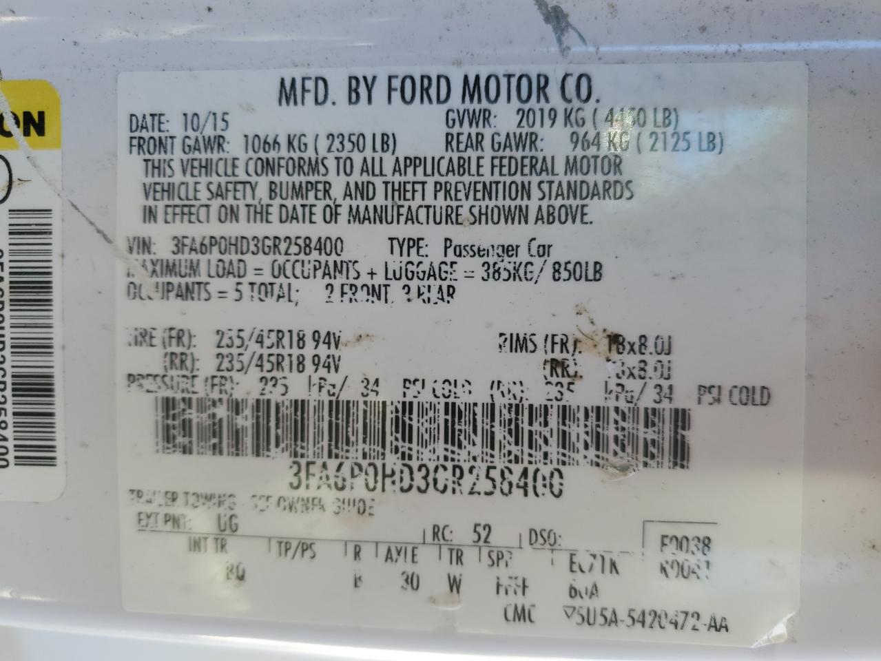 2016 Ford Fusion - Image 13