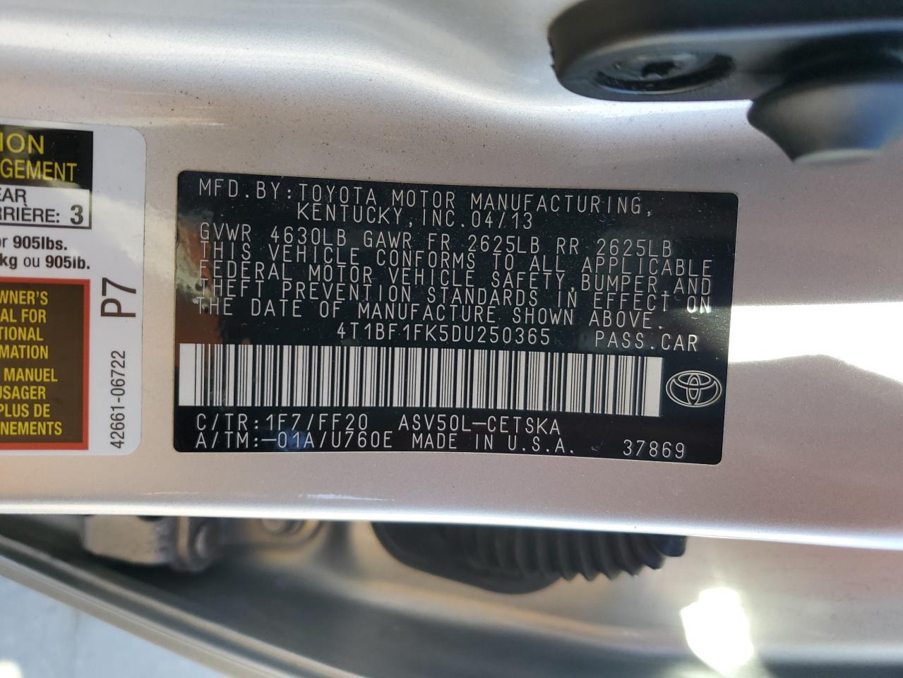 2013 Toyota Camry - Image 13