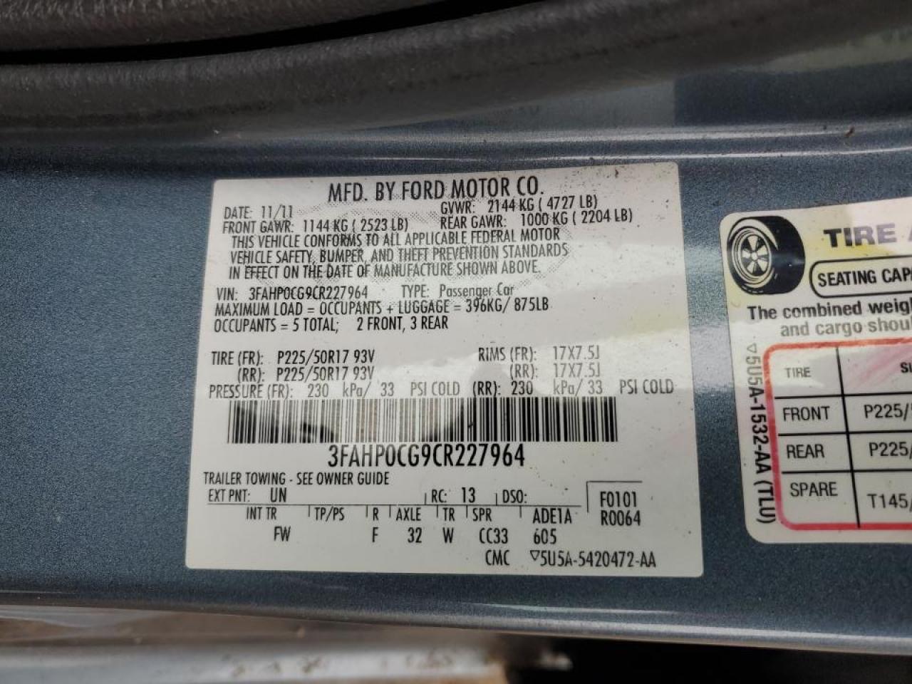 2012 Ford Fusion - Image 14