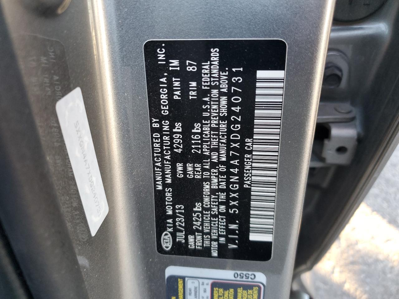 2013 Kia Optima - Image 14