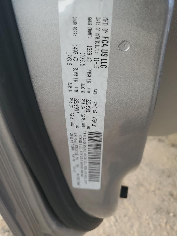 2016 Chrysler Town & Country Touring VIN: 2C4RC1BG8GR207198 Lot: 65929875