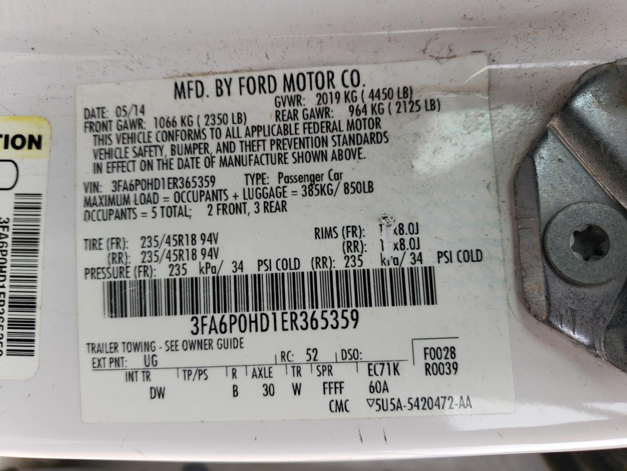 2014 Ford Fusion - Image 12