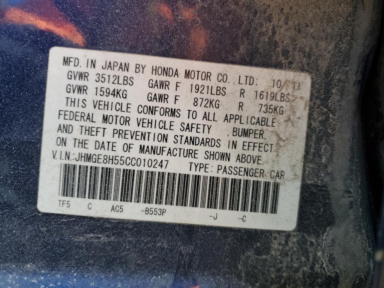 2012 Honda Fit - Image 14