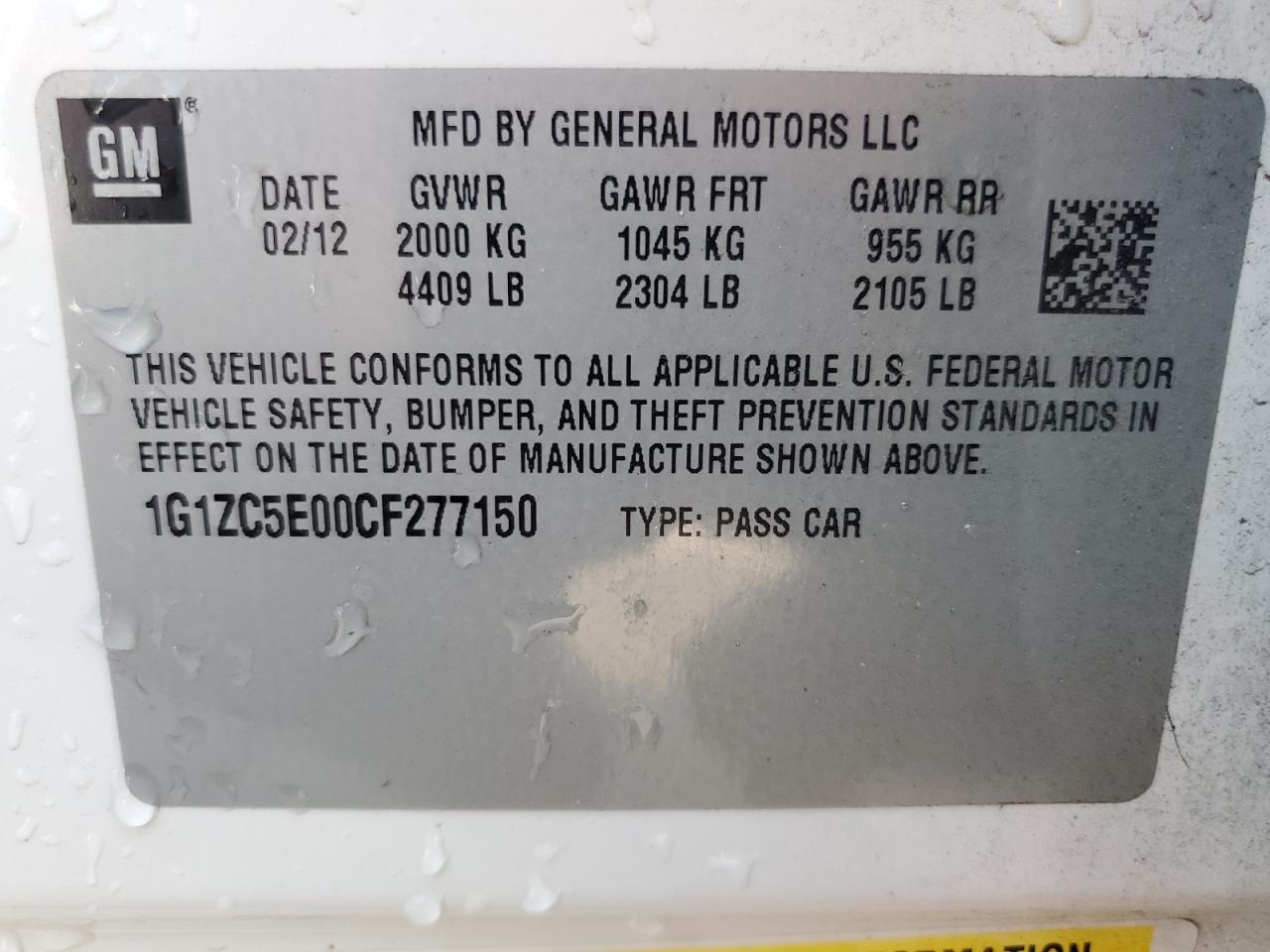 2012 Chevrolet Malibu - Image 13
