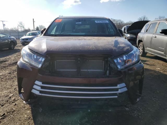  TOYOTA HIGHLANDER 2017 Бургунді