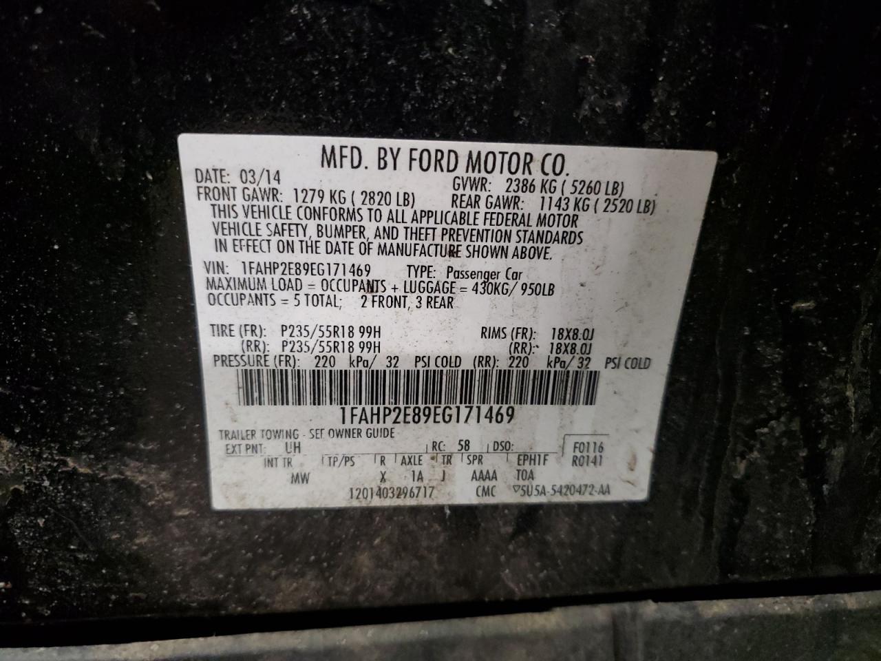 2014 Ford Taurus - Image 12