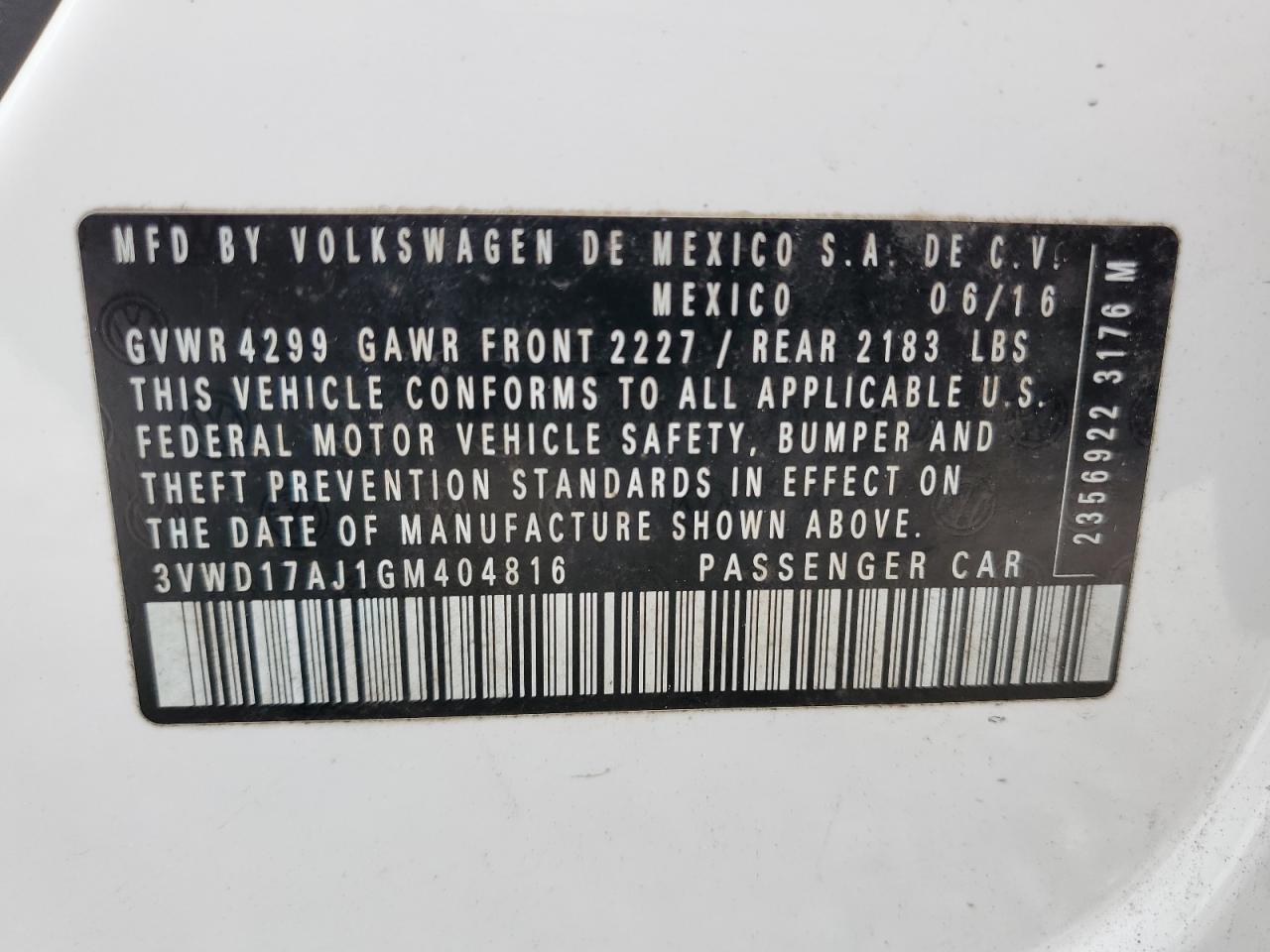 2016 Volkswagen Jetta - Image 12