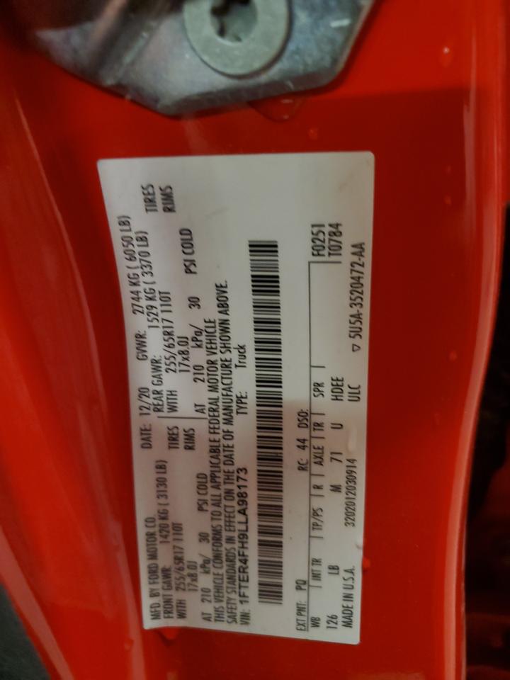 1FTER4FH9LLA98173 FORD RANGER 2020