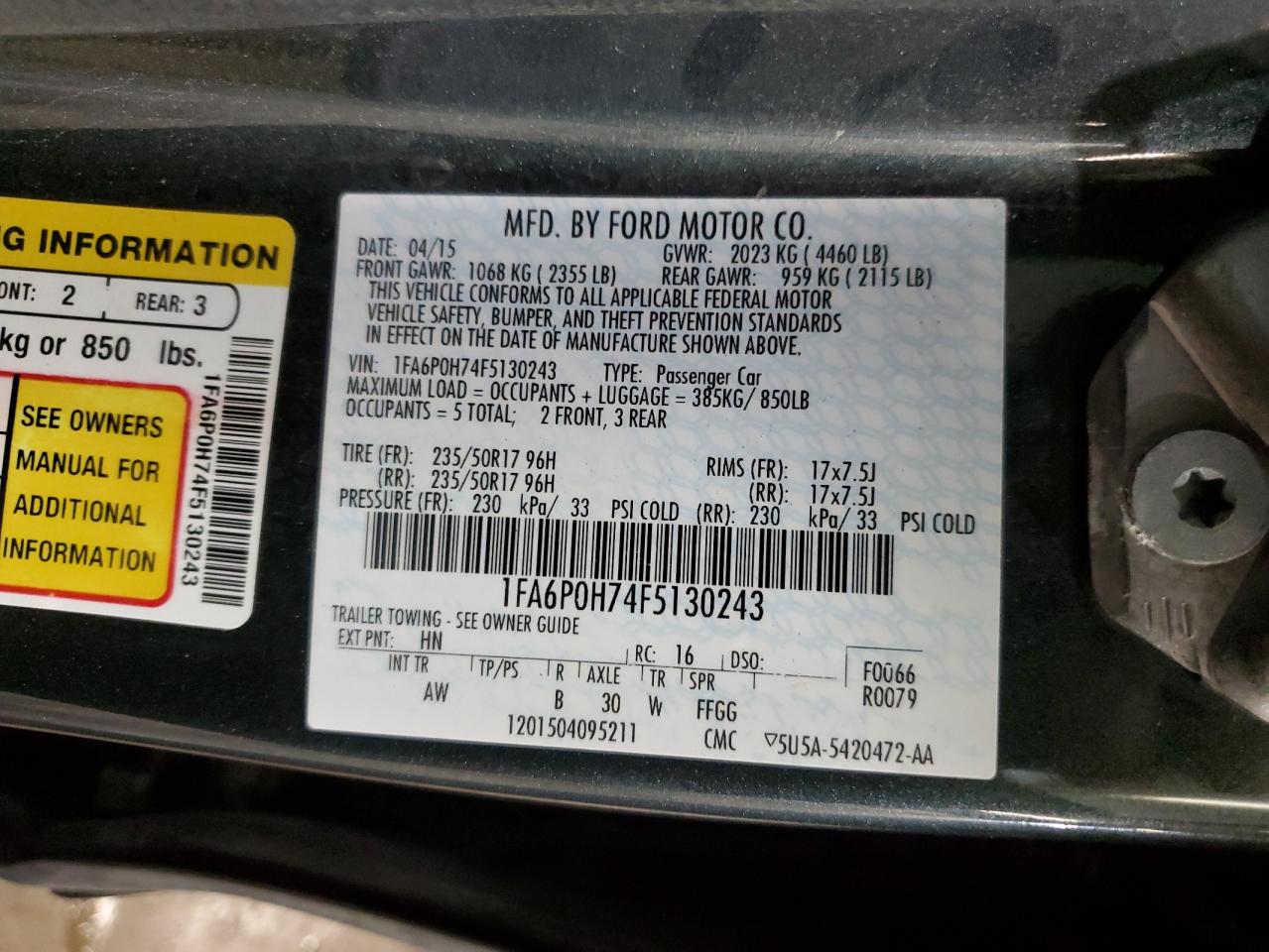 2015 Ford Fusion - Image 12