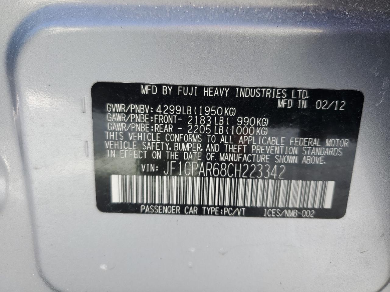 2012 Subaru Impreza - Image 12