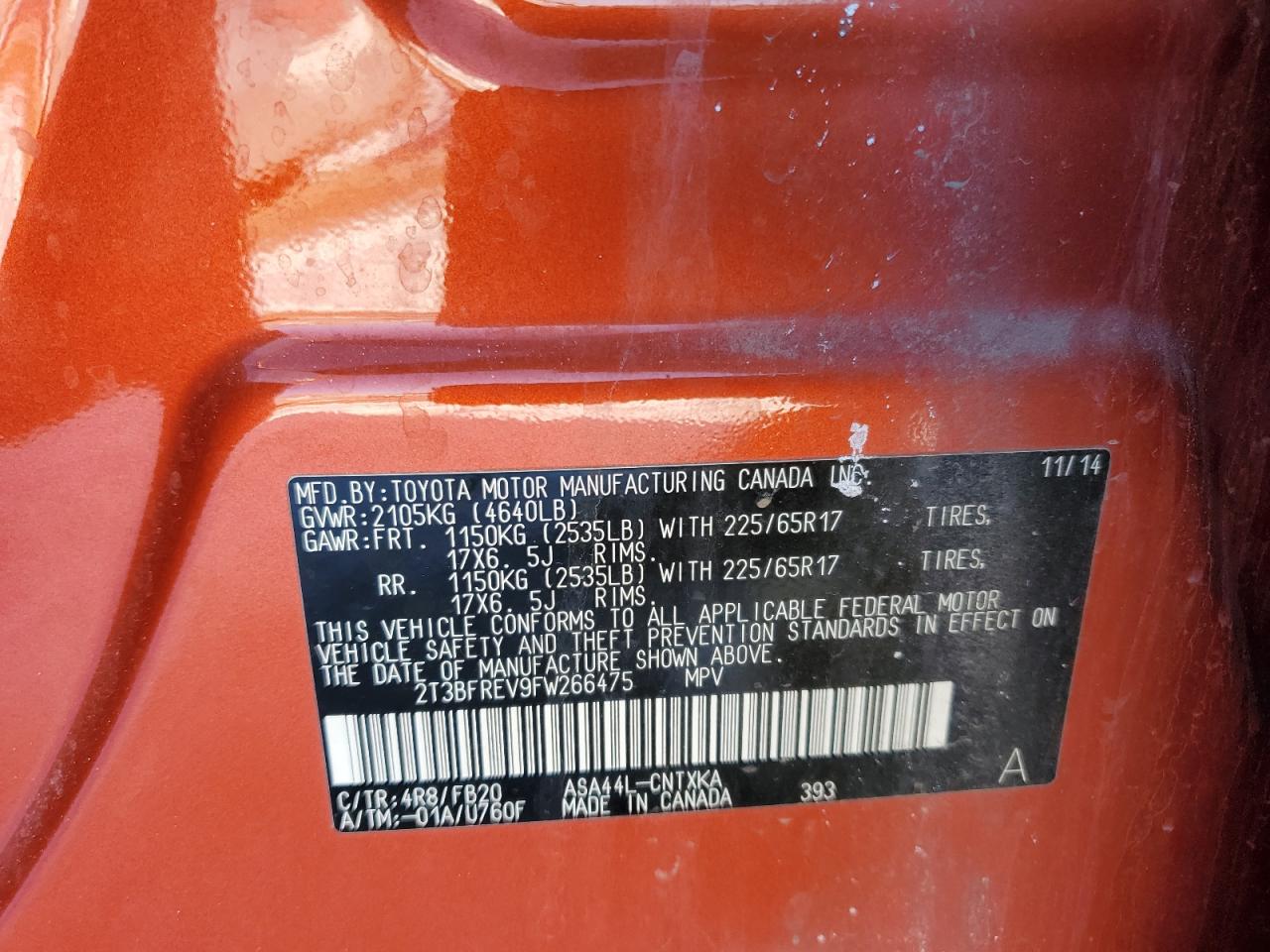 2015 Toyota RAV 4 - Image 13