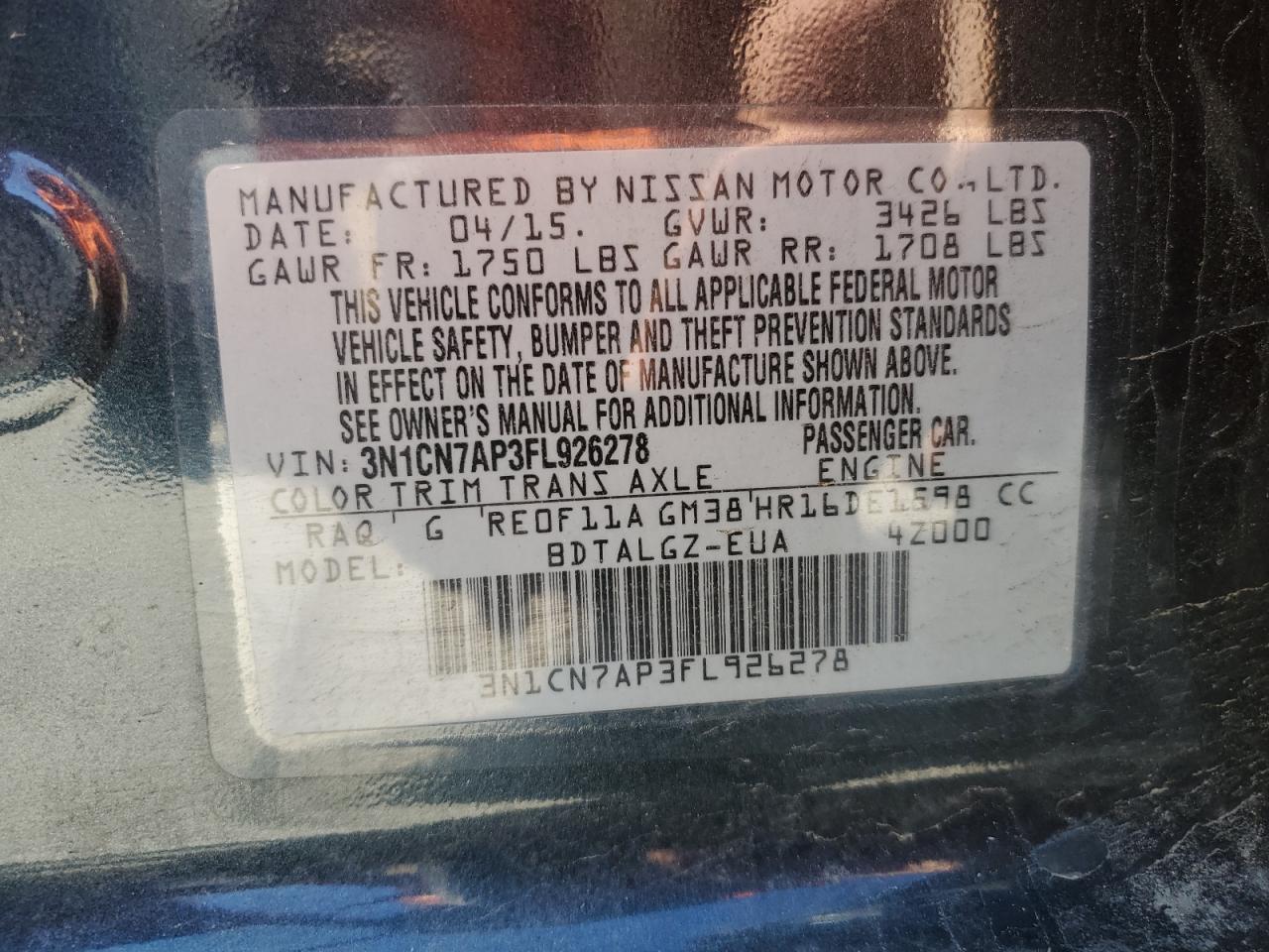 2015 Nissan Versa - Image 12