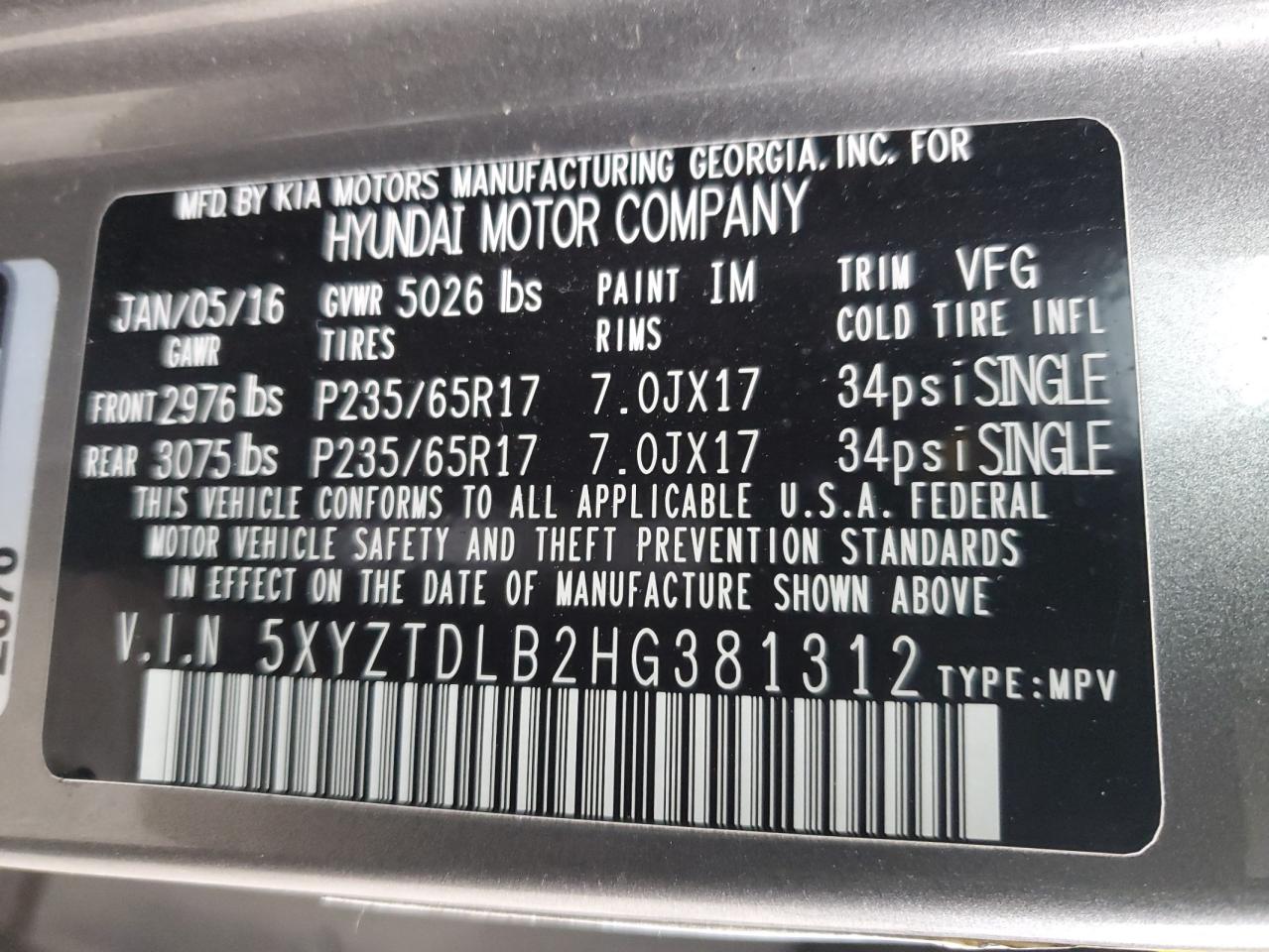 2017 Hyundai Santa Fe - Image 12