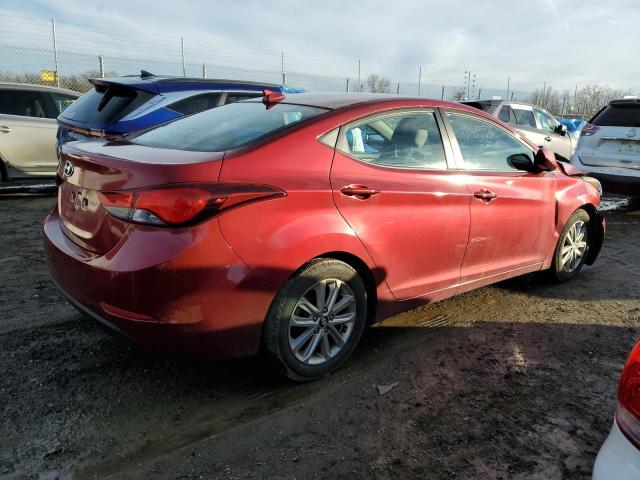  HYUNDAI ELANTRA 2016 Бургунді
