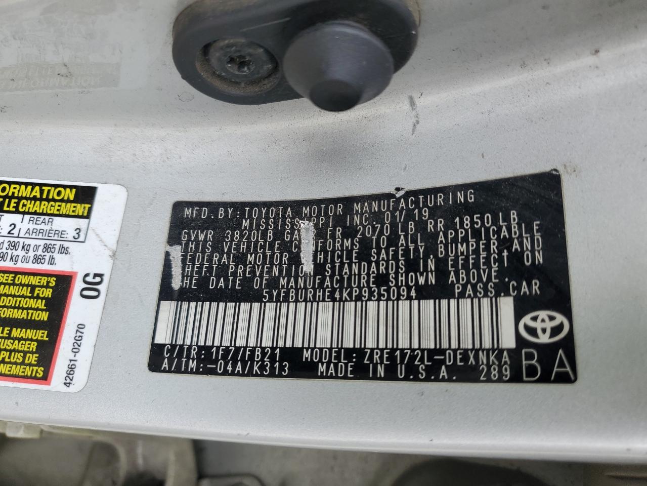 2019 Toyota Corolla - Image 12