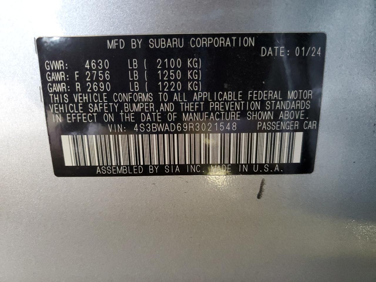 2024 Subaru Legacy - Image 12