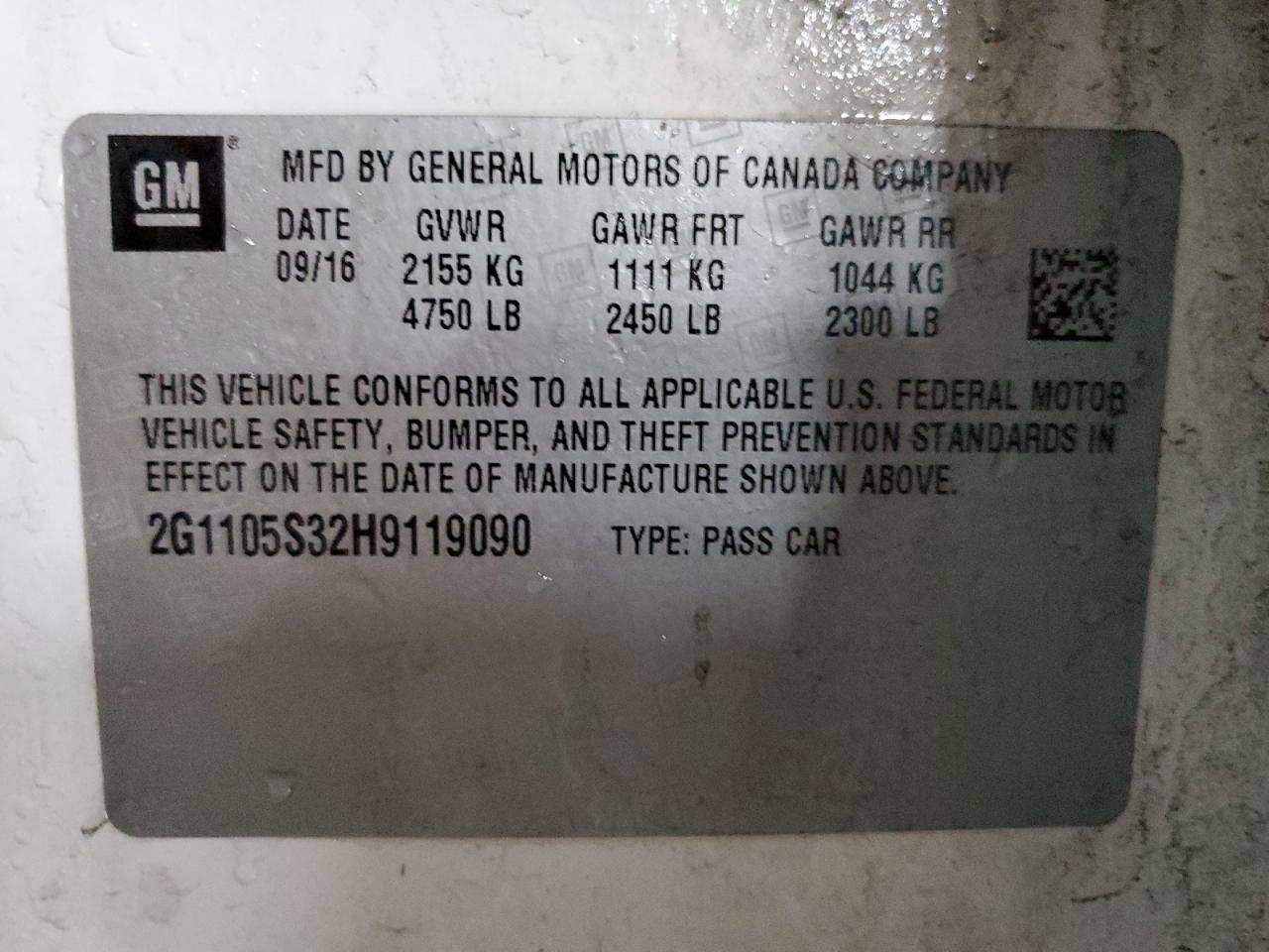 2017 Chevrolet Impala - Image 13