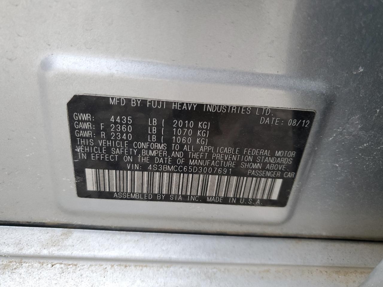 2013 Subaru Legacy - Image 12