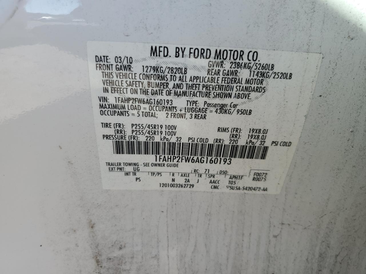 2010 Ford Taurus - Image 15