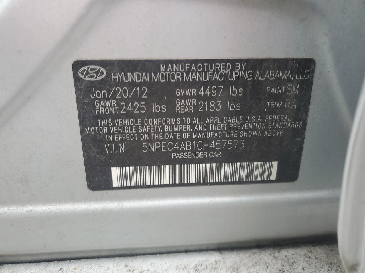 2012 Hyundai Sonata - Image 12