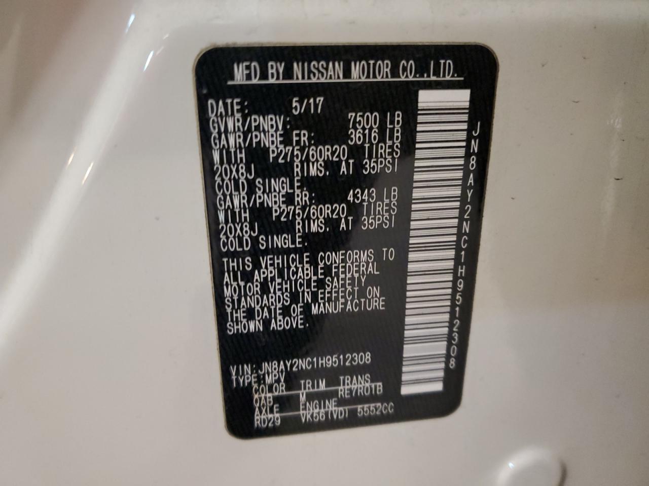 2017 Nissan Armada - Image 13