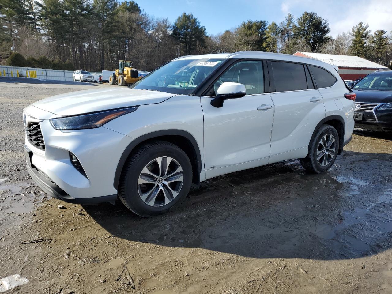 2022 Toyota Highlander Hybrid Xle de vânzare în Mendon, MA - Undercarriage