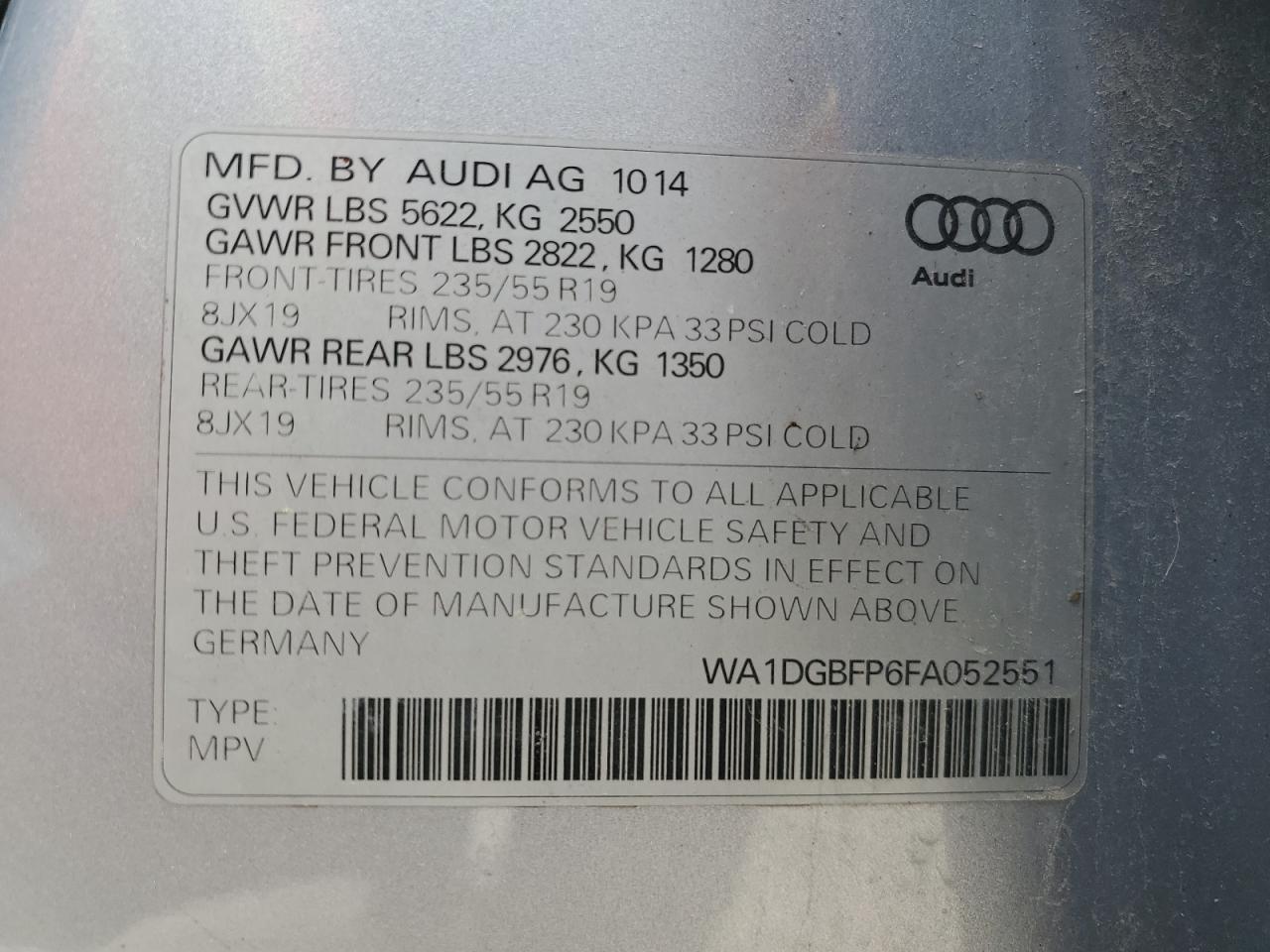 2015 Audi Q5 - Image 15