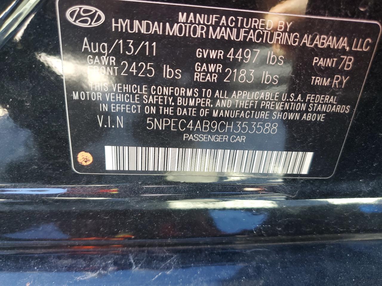 2012 Hyundai Sonata - Image 13
