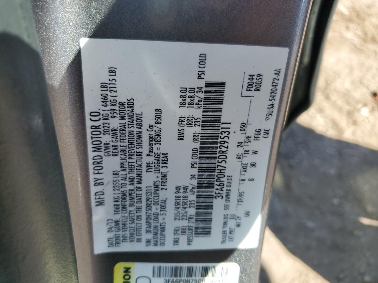 2013 Ford Fusion - Image 12