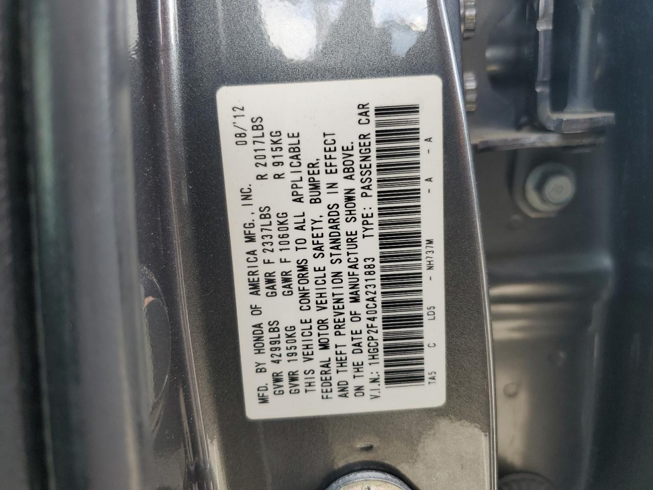 2012 Honda Accord - Image 15