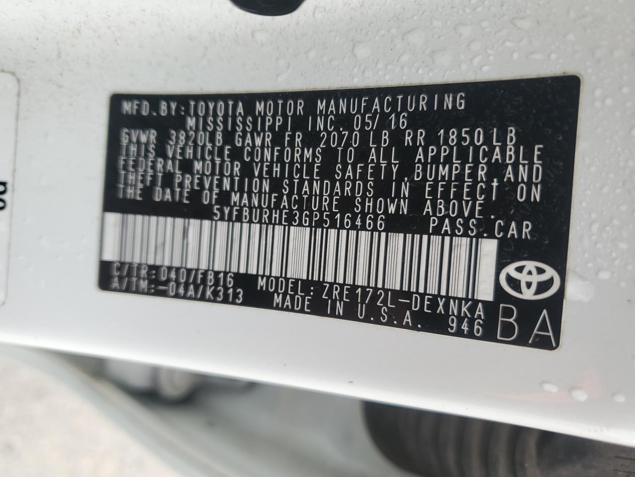 2016 Toyota Corolla - Image 12