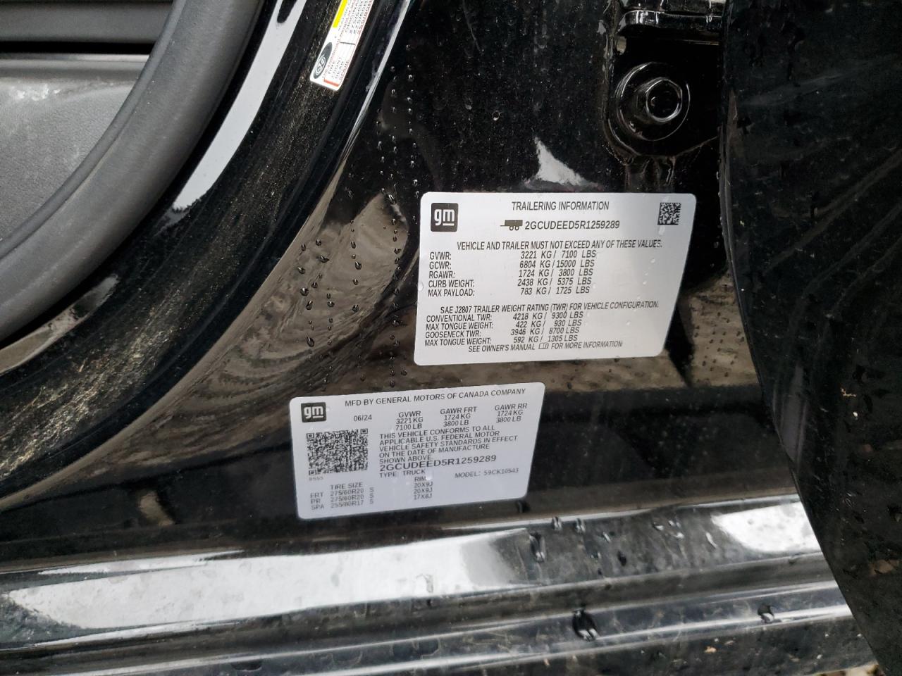 2GCUDEED5R1259289 CHEVROLET ALL Models 2024