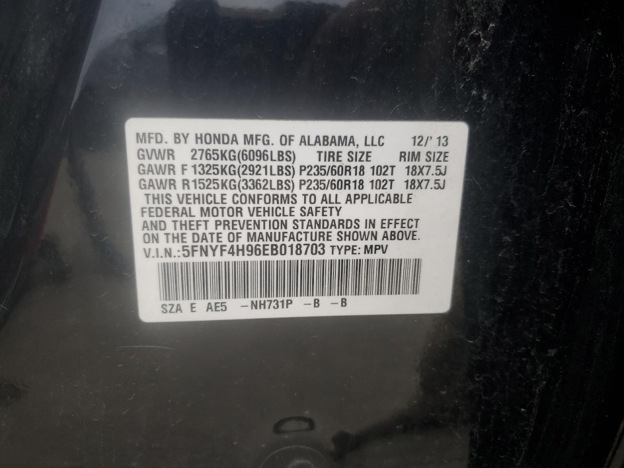 2014 Honda Pilot - Image 14