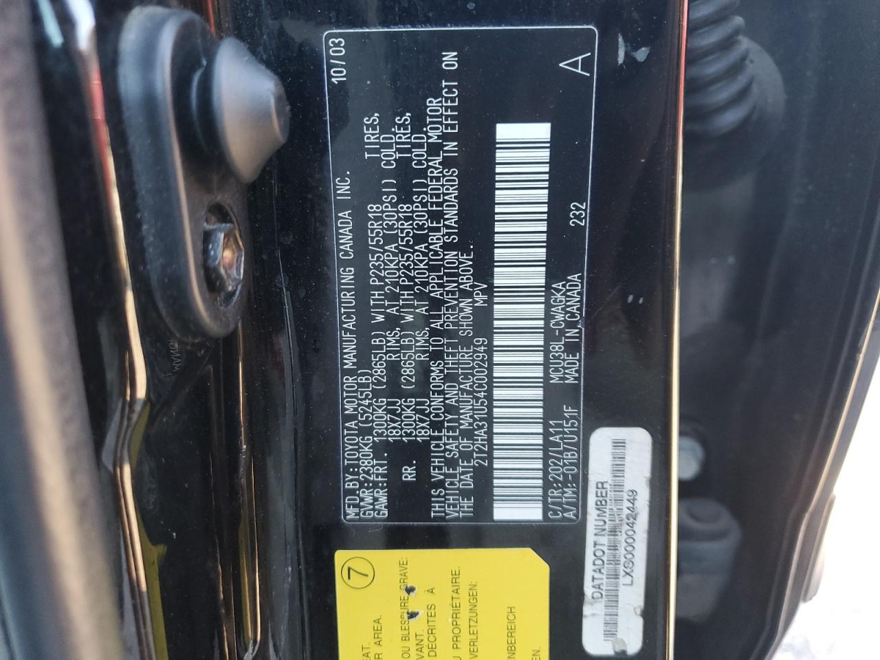 2004 Lexus RX - Image 13