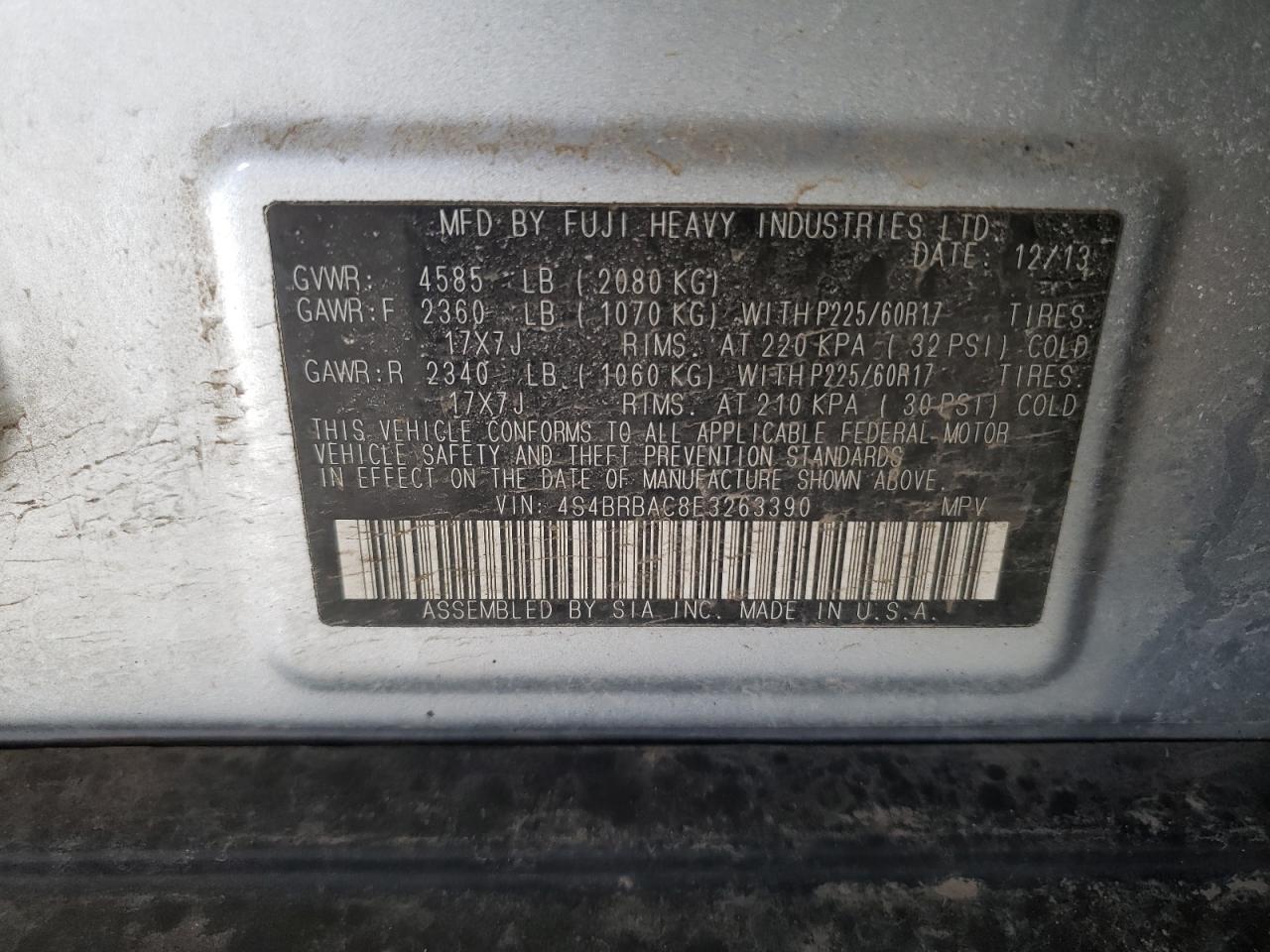 2014 Subaru Outback - Image 13