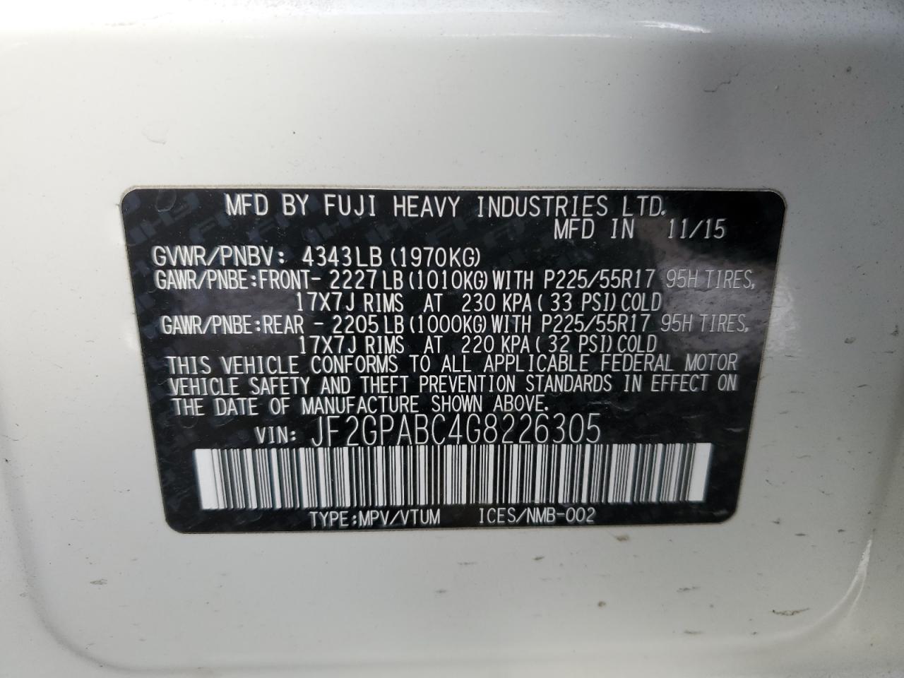 2016 Subaru XV - Image 13
