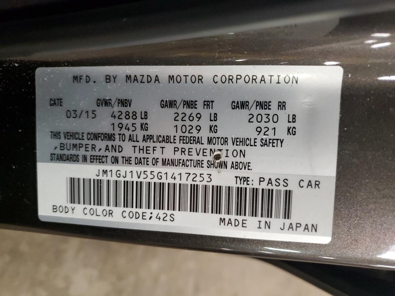2016 Mazda 6 - Image 12